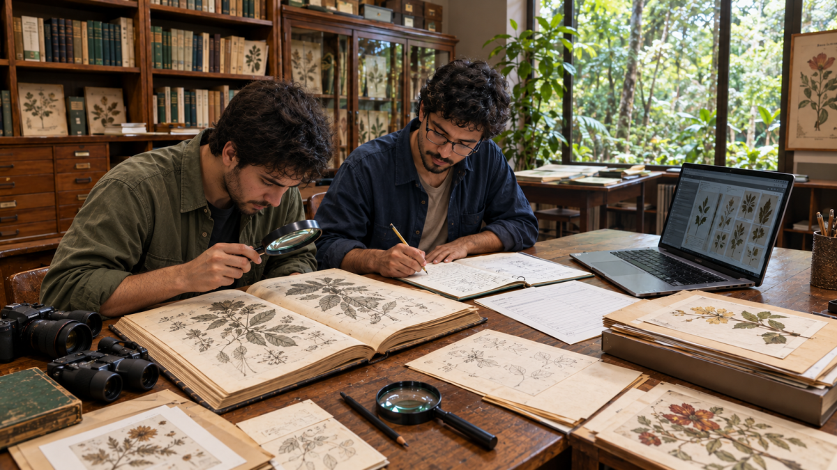 Ilustraciones botánicas de Brasil: un viaje digital del dibujo a la planta