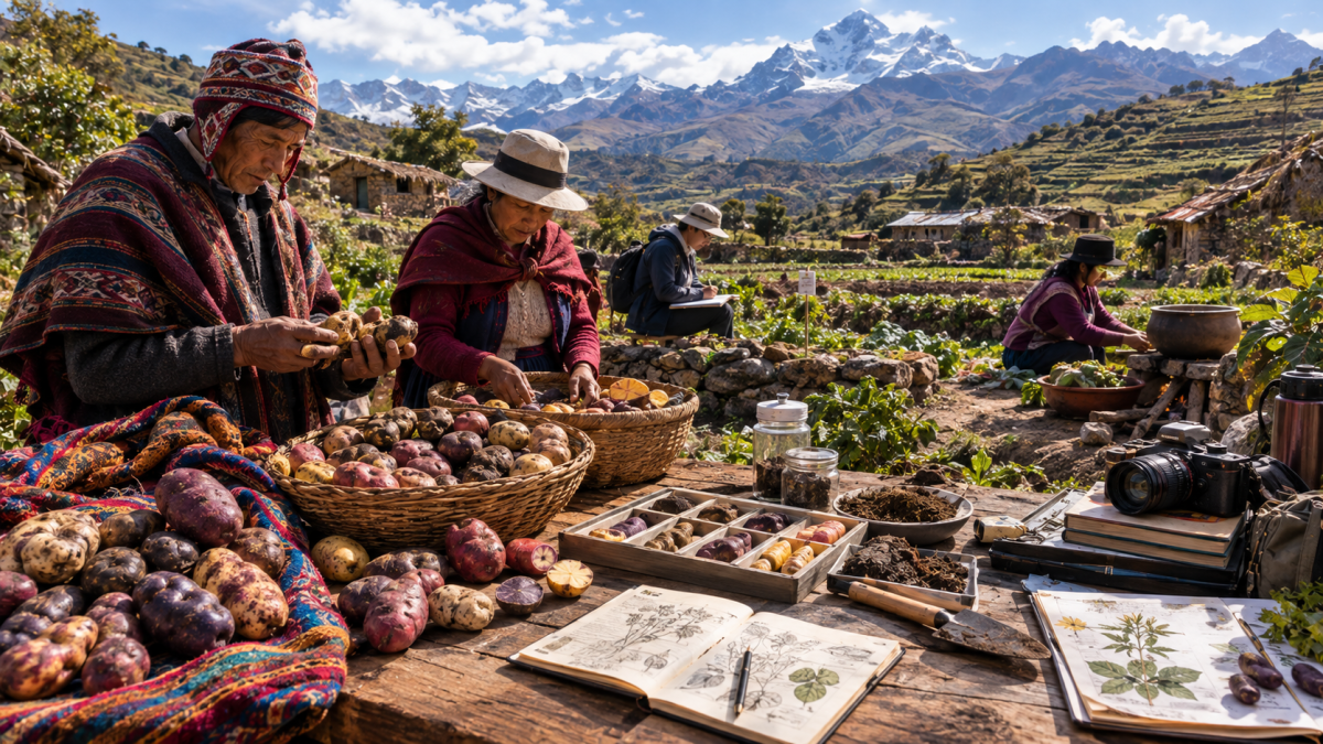 Papas nativas de los Andes y los conocimientos que mantienen su diversidad